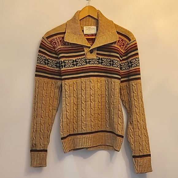 Vintage 60s Wool Jantzen Winter Ski Sweater, sz M - Picture 1 of 4